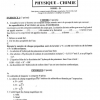 BAC BLANC 2025 EPREUVE DE PHYSIQUE CHIMIE  SERIE D REGIONAL DRENA BOUAKÉ 2 FEVRIER 2025 COTE D'IVOIRE